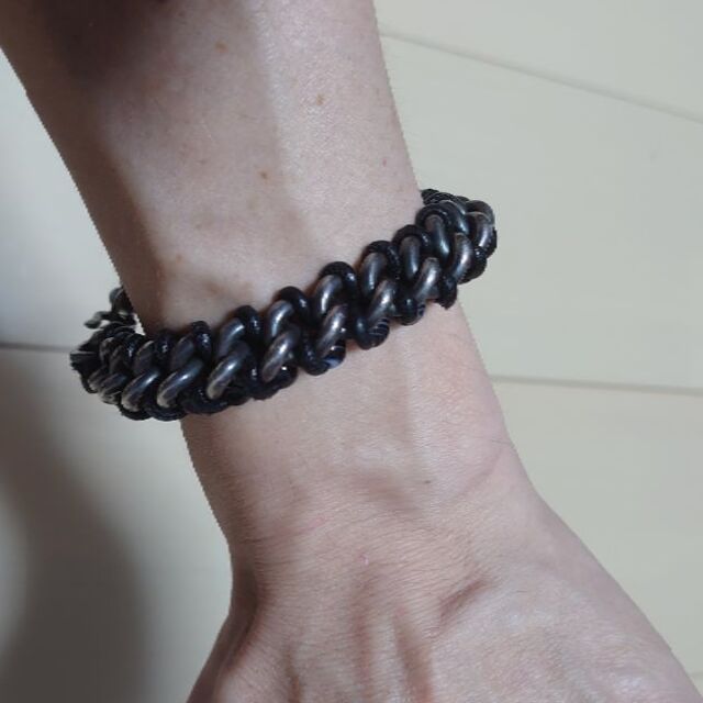 Bottega Veneta(ボッテガヴェネタ)のボッテガヴェネタ シルバー925ｘチェーンメタルビーズブレスレット メンズのアクセサリー(ブレスレット)の商品写真