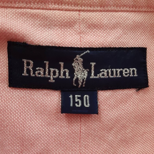 POLO RALPH LAUREN(ポロラルフローレン)のUSED ☆ Ralph Lauren ラルフローレン　ピンクシャツ  キッズ/ベビー/マタニティのキッズ服女の子用(90cm~)(ブラウス)の商品写真