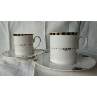 レノマ(RENOMA)のレノマ コーヒーカップ＆ソーサー 2客セット(グラス/カップ)