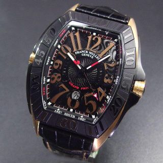 フランクミュラー(FRANCK MULLER)の美品 フランク・ミュラー コンキスタドール 8900SC DT GPG 金無垢(腕時計(アナログ))