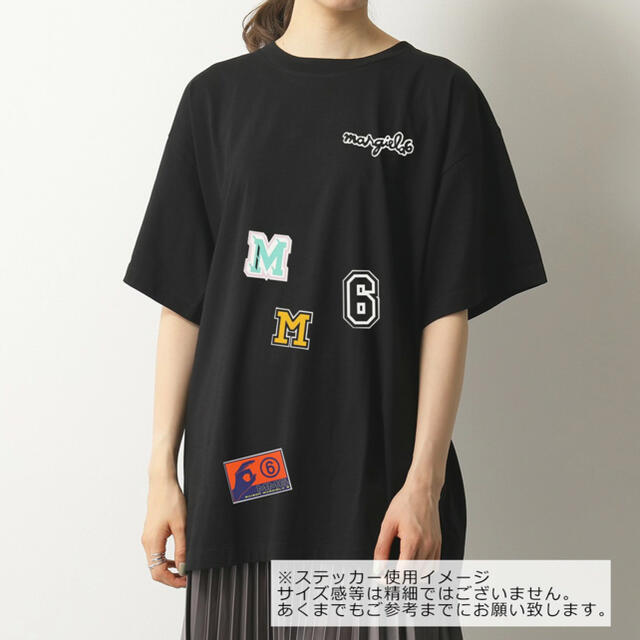 MM6/MaisonMargiela  6バーシティパッチロゴTシャツ