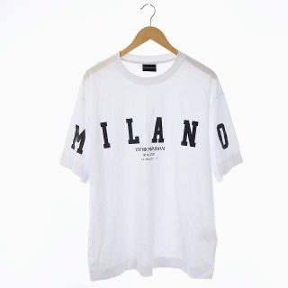 エンポリオアルマーニ(Emporio Armani)のエンポリオアルマーニ Tシャツ カットソー 半袖 ロゴ プリント XXL 白(Tシャツ/カットソー(半袖/袖なし))