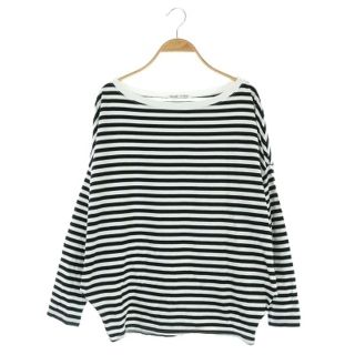 プラージュ(Plage)のプラージュ 20SS FEMININE カットソー ボーダー ホワイト ブラック(カットソー(長袖/七分))