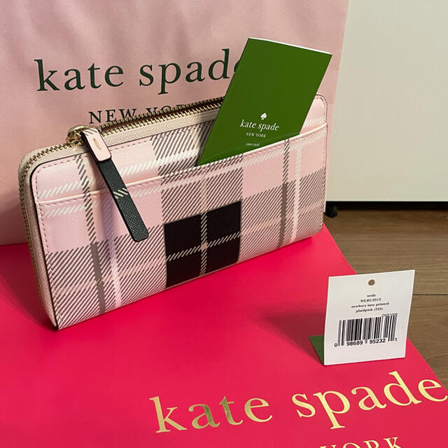 kate spade new york(ケイトスペードニューヨーク)の未使用《kate spade》ケイトスペードチェック長財布 ウォレット レディースのファッション小物(財布)の商品写真