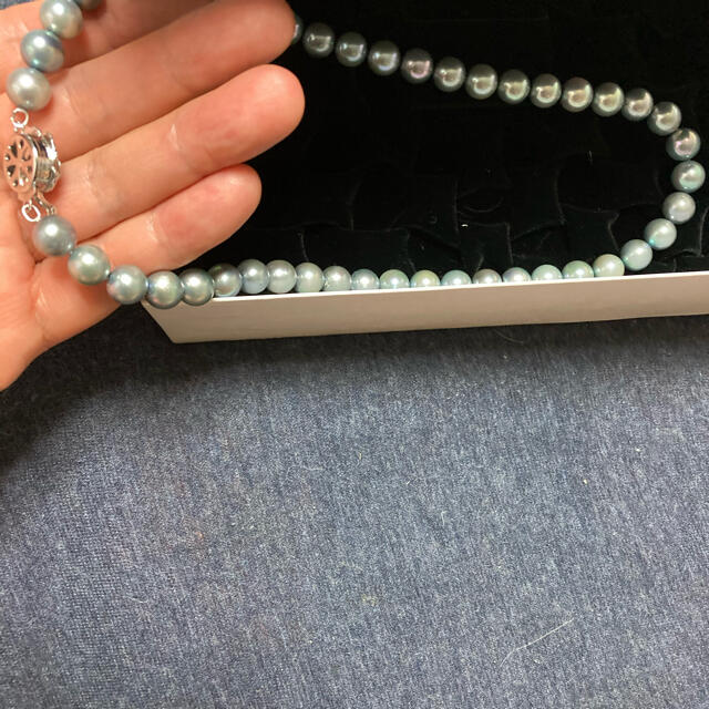 花花さま♡ご購入予定♡真珠　ネックレス（染）8.5〜9mm 上品なグレーパール