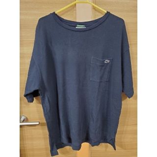 ラコステ(LACOSTE)のLACOSTE EXCLUSIVE EDITION 胸ポケット Tシャツ 紺(Tシャツ/カットソー(半袖/袖なし))