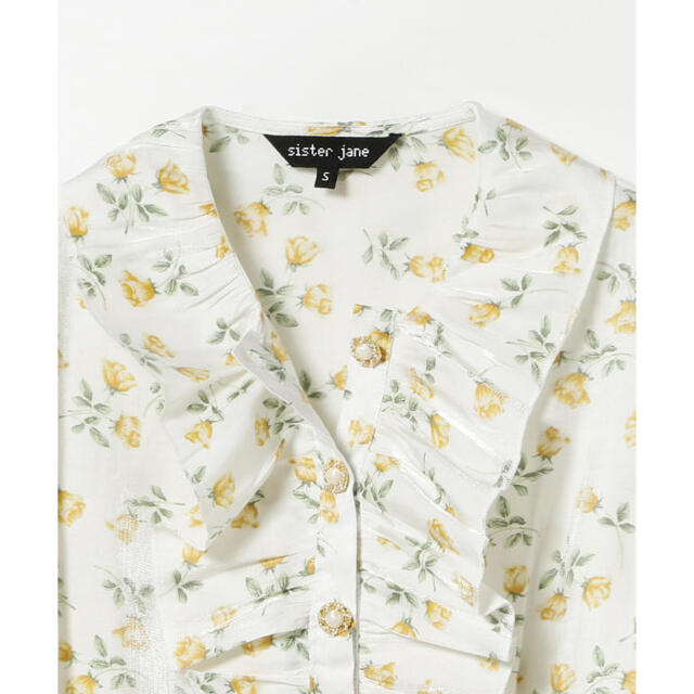 BEAMS(ビームス)のsister jane / Floral Ruffle Blouse レディースのトップス(シャツ/ブラウス(半袖/袖なし))の商品写真