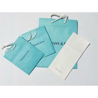 ティファニー(Tiffany & Co.)のTiffany/ティファニー ショップ袋 紙袋 ショッパー 4枚 まとめ売り(ショップ袋)