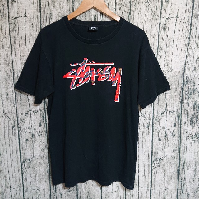 フォロー割引STUSSYビッグプリントTシャツペイズリーステューシーL