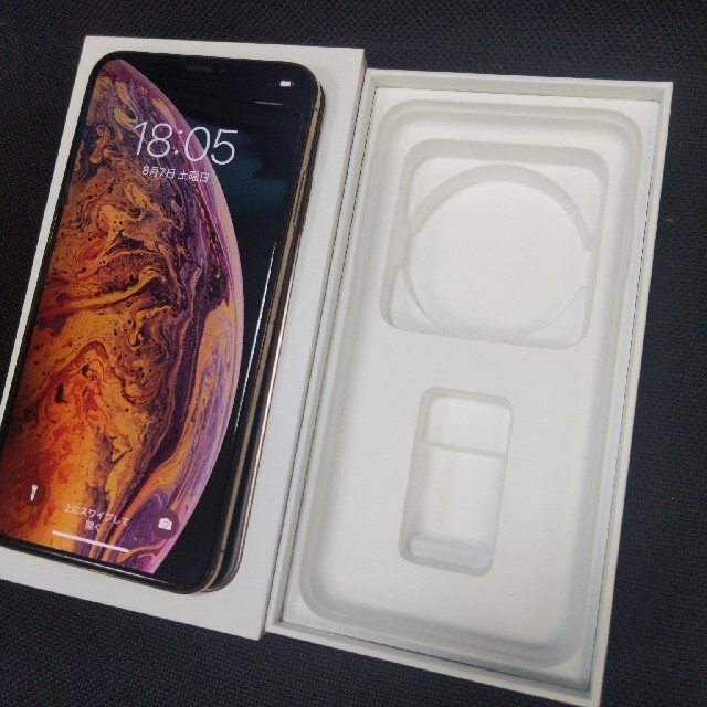 iPhone xs max 64GB シムフリーGold 利用制限○Appleスマートフォン本体