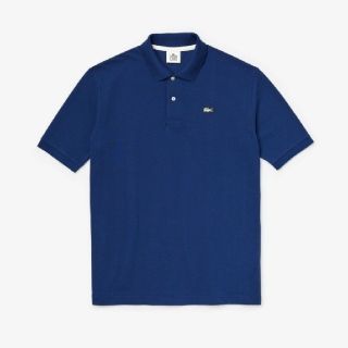 ラコステライブ(LACOSTE L!VE)のラコステ　ルーズフィットコットンピケポロシャツ　XＳ　メンズ　カットソー　極美品(ポロシャツ)