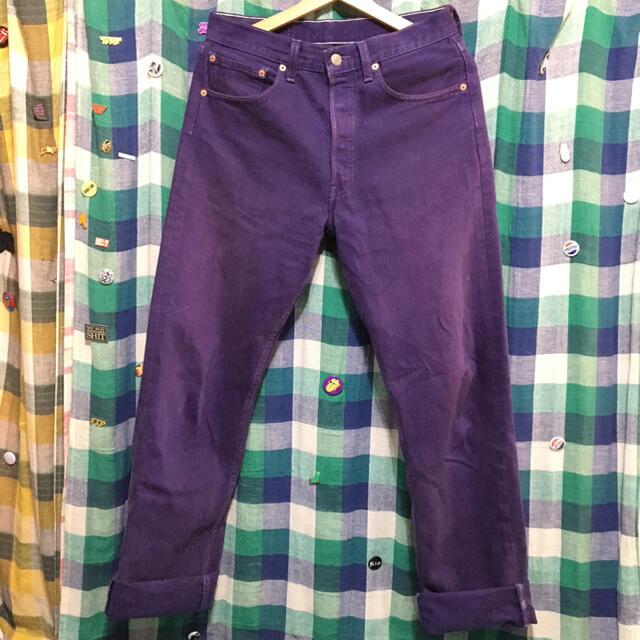 levis 501 カラーデニム 99年製 紫 W31L34