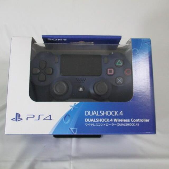 【純正品】PS4／ワイヤレスコントローラー／ミッドナイト・ブルー【未開封品】