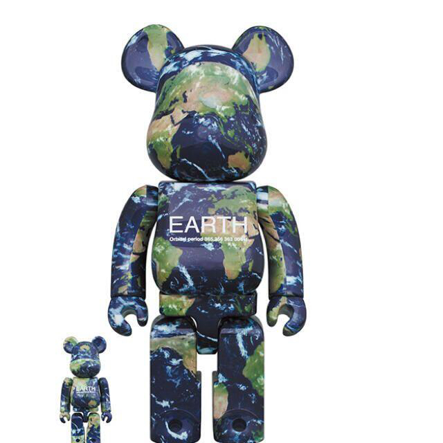 【翌日発送】BE@RBRICK EARTH 100％ & 400％