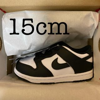 ナイキ(NIKE)のNIKE DUNK LOW RETRO WHITE/BLACK ダンク　15cm(スニーカー)