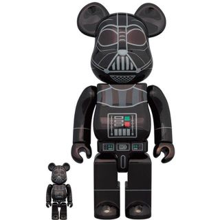 メディコムトイ(MEDICOM TOY)のBE@RBRICK DARTH VADER Ver.100％ & 400％(SF/ファンタジー/ホラー)