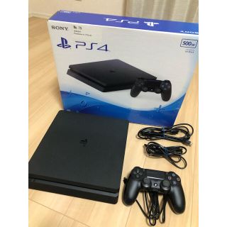 プレイステーション4(PlayStation4)のSONY PS4 本体 中古 ブラック 500GB(家庭用ゲーム機本体)