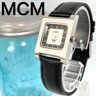 エムシーエム(MCM)の122 MCM エムシーエム時計　レディース腕時計　ブラック　人気　美品(腕時計)