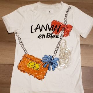 ランバンオンブルー(LANVIN en Bleu)のランバンオンブルー　カットソーTシャツ　38(Tシャツ(半袖/袖なし))