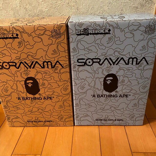 sorayama bape BE@RBRICK 100% 400% 金銀セット