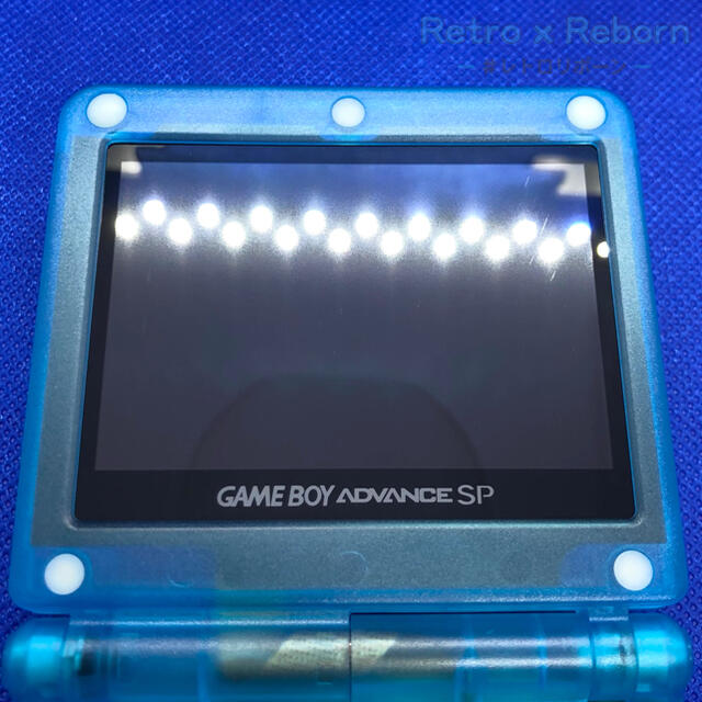 ゲームボーイアドバンス(ゲームボーイアドバンス)のゲームボーイアドバンス SP GBA 本体 IPS V3 バックライト 301 エンタメ/ホビーのゲームソフト/ゲーム機本体(携帯用ゲーム機本体)の商品写真