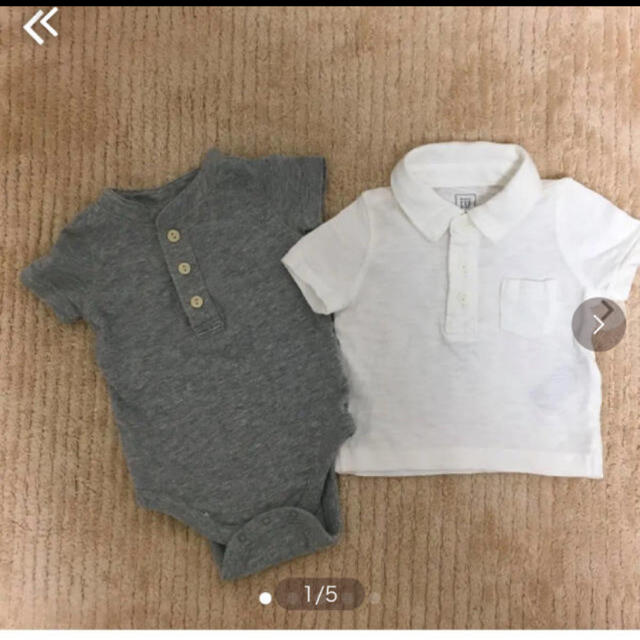 babyGAP(ベビーギャップ)のbaby gap トップス＆ロンパースセット♡0〜3ヶ月 キッズ/ベビー/マタニティのベビー服(~85cm)(シャツ/カットソー)の商品写真