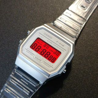 カシオ(CASIO)の【新品】カシオ チープカシオ クリア　スケルトン デジタル腕時計  スペシャルレ(腕時計(デジタル))