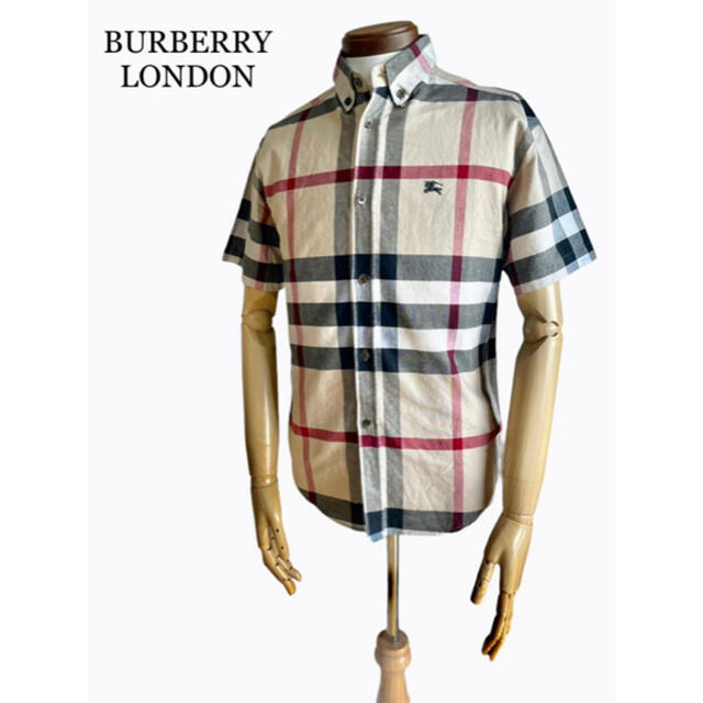 BURBERRY(バーバリー)の美品 BURBERRY LONDON バーバリーロンドン メガチェック 半袖 メンズのトップス(シャツ)の商品写真