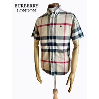 バーバリー(BURBERRY)の美品 BURBERRY LONDON バーバリーロンドン メガチェック 半袖(シャツ)