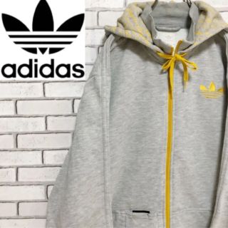 アディダス(adidas)の【希少】アディダスオリジナルス☆【natsu様】ロゴスエットジップパーカー銀タグ(パーカー)