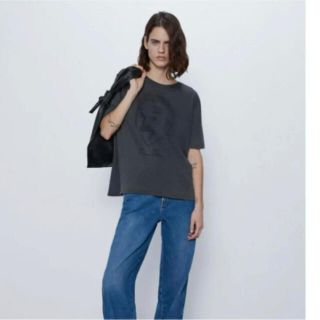 ザラ(ZARA)のZARA アインシュタインTシャツ(Tシャツ(半袖/袖なし))