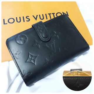 ルイヴィトン(LOUIS VUITTON)の極美品⭐️ルイヴィトン モノグラム マット ポルト モネ ヴィエノワ がま口 黒(財布)