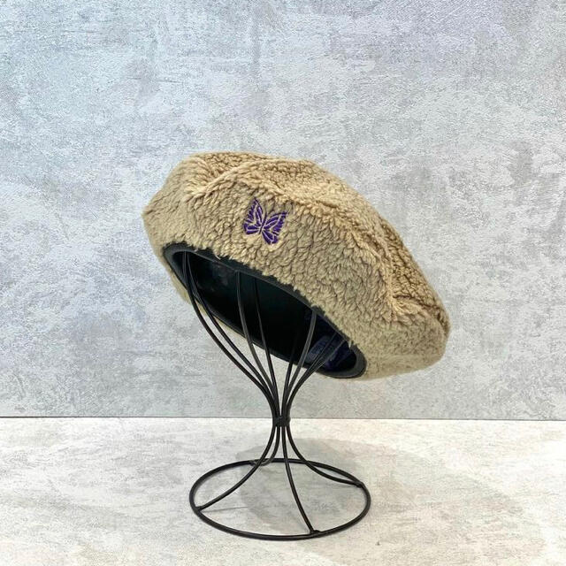 Needles Beret-FauxBoa M ベージュ 今年も話題の www.gold-and-wood.com