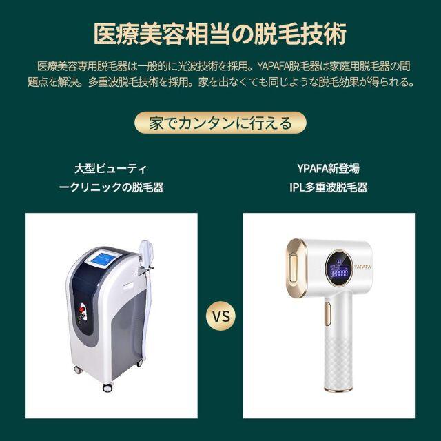 【新品未使用】YAPAFA最新版脱毛器 光美容器 スマホ/家電/カメラの美容/健康(その他)の商品写真