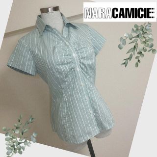 ナラカミーチェ(NARACAMICIE)のナラカミーチェ（サイズ1）半袖の美シルエットシャツ(シャツ/ブラウス(半袖/袖なし))