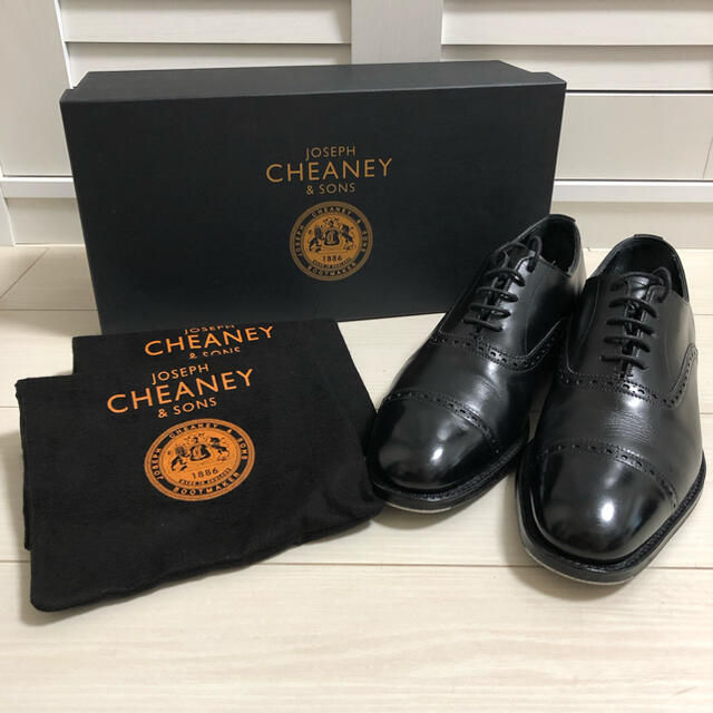 CHEANEY(チーニー)のチーニー  ロジャー　ブラック　UK7 メンズの靴/シューズ(ドレス/ビジネス)の商品写真