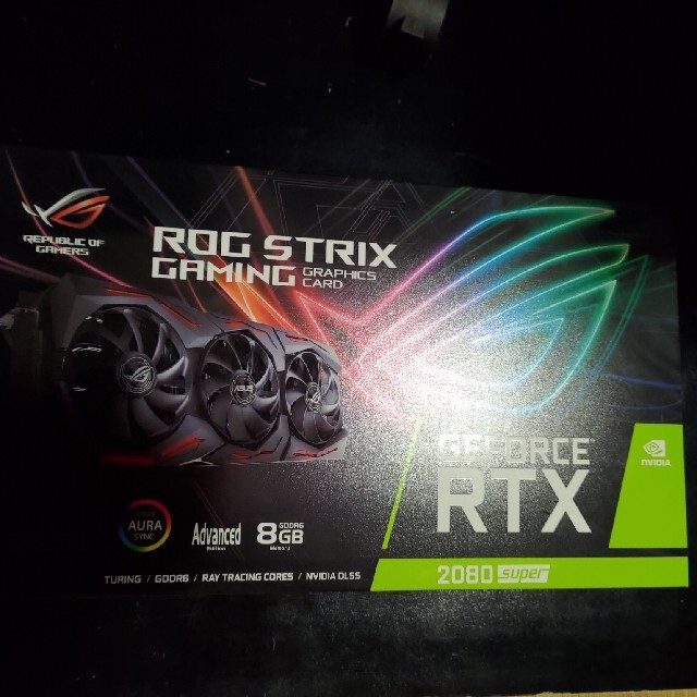 未使用品】 ASUS - RTX2080super Geforce STRIX ROG ASUS PCパーツ