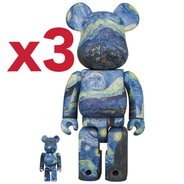 BE@RBRICK 100％&400％ Vincent Van Goghおもちゃ