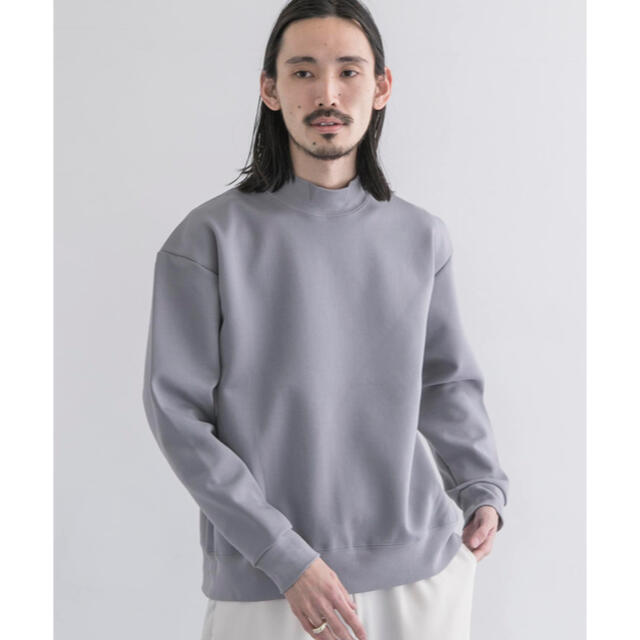 URBAN RESEARCH(アーバンリサーチ)のJP TECH SWEAT MOC NECK グレー メンズのトップス(スウェット)の商品写真