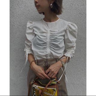 アメリヴィンテージ(Ameri VINTAGE)の2WAY LADY FISHBONE MINI BLOUSE(シャツ/ブラウス(長袖/七分))