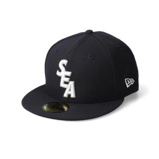 シー(SEA)の7 1/2 wind and sea×newera 59 fifty navy (キャップ)