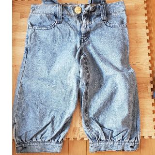 新品 フェリシモ おおたうに 後ろリボン＆チュール 乙女の クロップドデニム