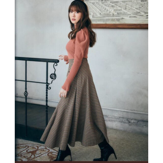 herlipto high-rise shell Checked skirt