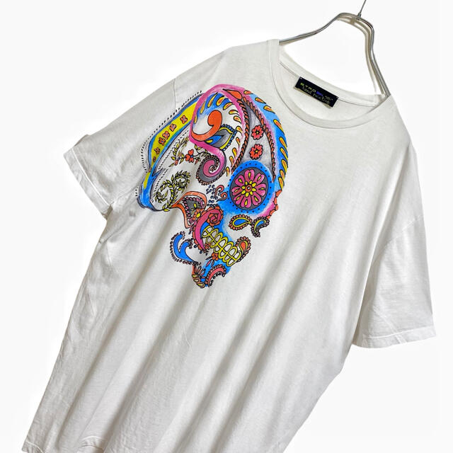 ETRO - エトロ イタリア製 ハンドペイント ペイズリー柄 スカル ETRO - エトロ イタリア製 ハンドペイント ペイズリー柄 スカル
