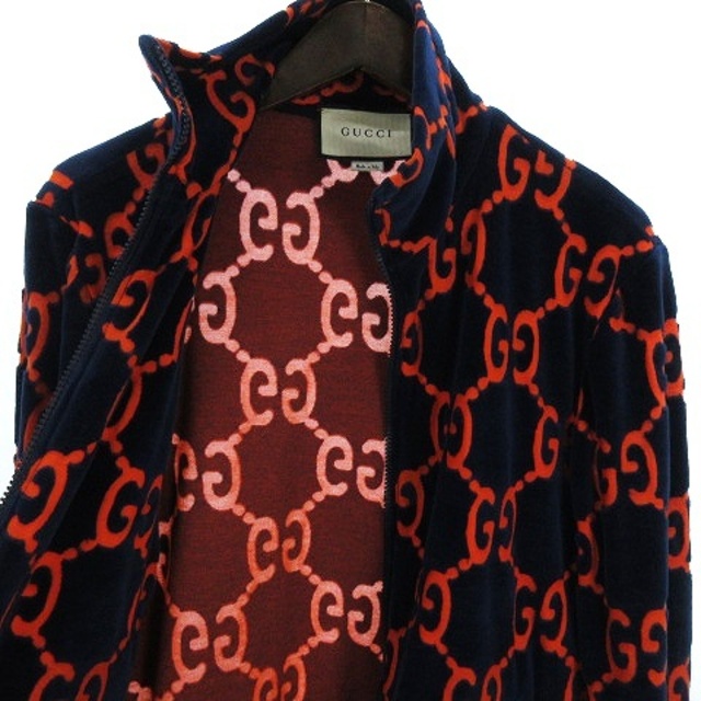 Gucci(グッチ)のGUCCI 18AW シェニール GG 総柄 ジャケット ベロア XS メンズのジャケット/アウター(その他)の商品写真