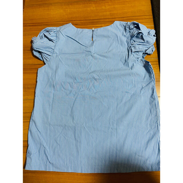 ViS(ヴィス)のストライプ トップス ブルー VIS レディースのトップス(シャツ/ブラウス(半袖/袖なし))の商品写真