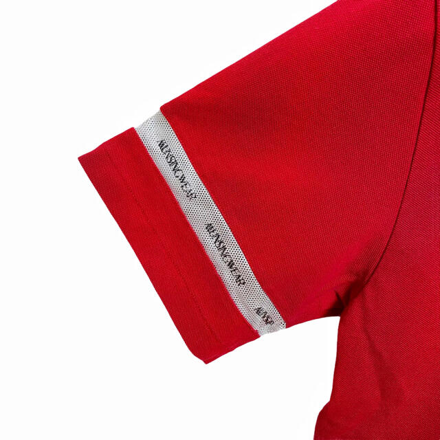 Munsingwear(マンシングウェア)の【廃盤】マンシングウェア グランドスラム ペンギン柄 ポロシャツ メンズ M 赤 スポーツ/アウトドアのゴルフ(ウエア)の商品写真