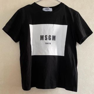 エムエスジイエム(MSGM)のMSGM Tシャツ　ロゴ　黒　エムエスジーエム　ロゴプリント　半袖　ブラック(Tシャツ(半袖/袖なし))