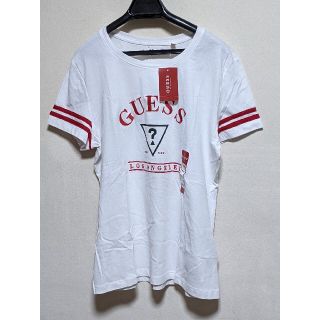 ゲス(GUESS)の【新品】GUESS ゲス V Tシャツ M ピュアホワイト タグ付 COLLER(Tシャツ(半袖/袖なし))