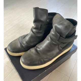 クリスヴァンアッシュ(KRIS VAN ASSCHE)のクリスヴァンアッシュ　モノトーンハイカットベルテットスニーカー(スニーカー)